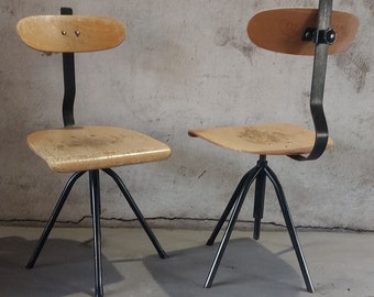 Krzesło obrotowe INDUSTRIAL z lat 60. XX wieku