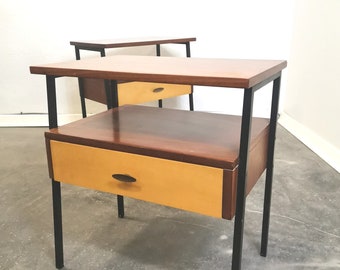 Bedside table/Nightstand, pair 1970s