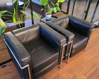LC2- Le Corbusier Armchair Style, 1990 S - Etsy