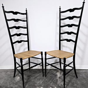 Paolo Buffa Ladder chairs for Chiavari, Italy 1950s