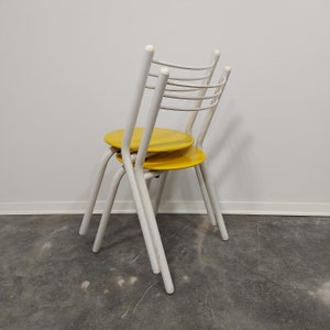 Metal chairs 1970s stackable pair