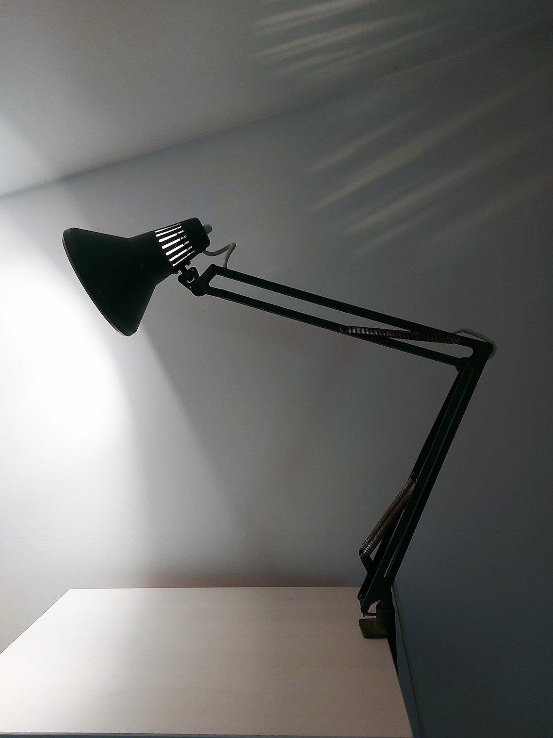 Architect Adjustable Green Swingarm Desk Lamp 1970s Etsy