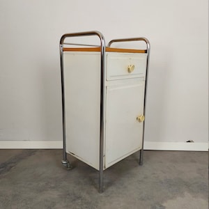 Metal Cabinet, 1970s back wheels