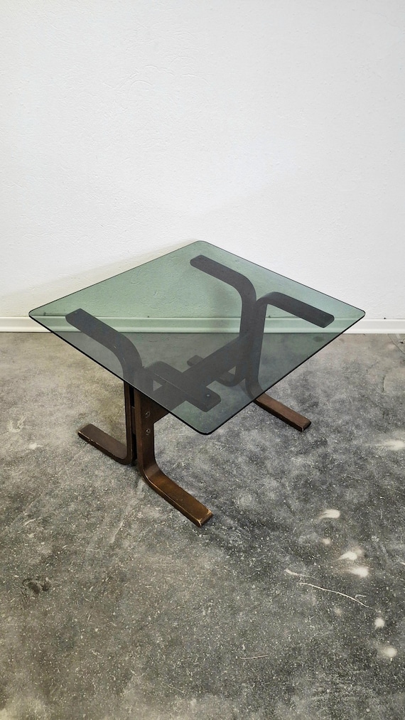 70s Siesta Glass Side Table