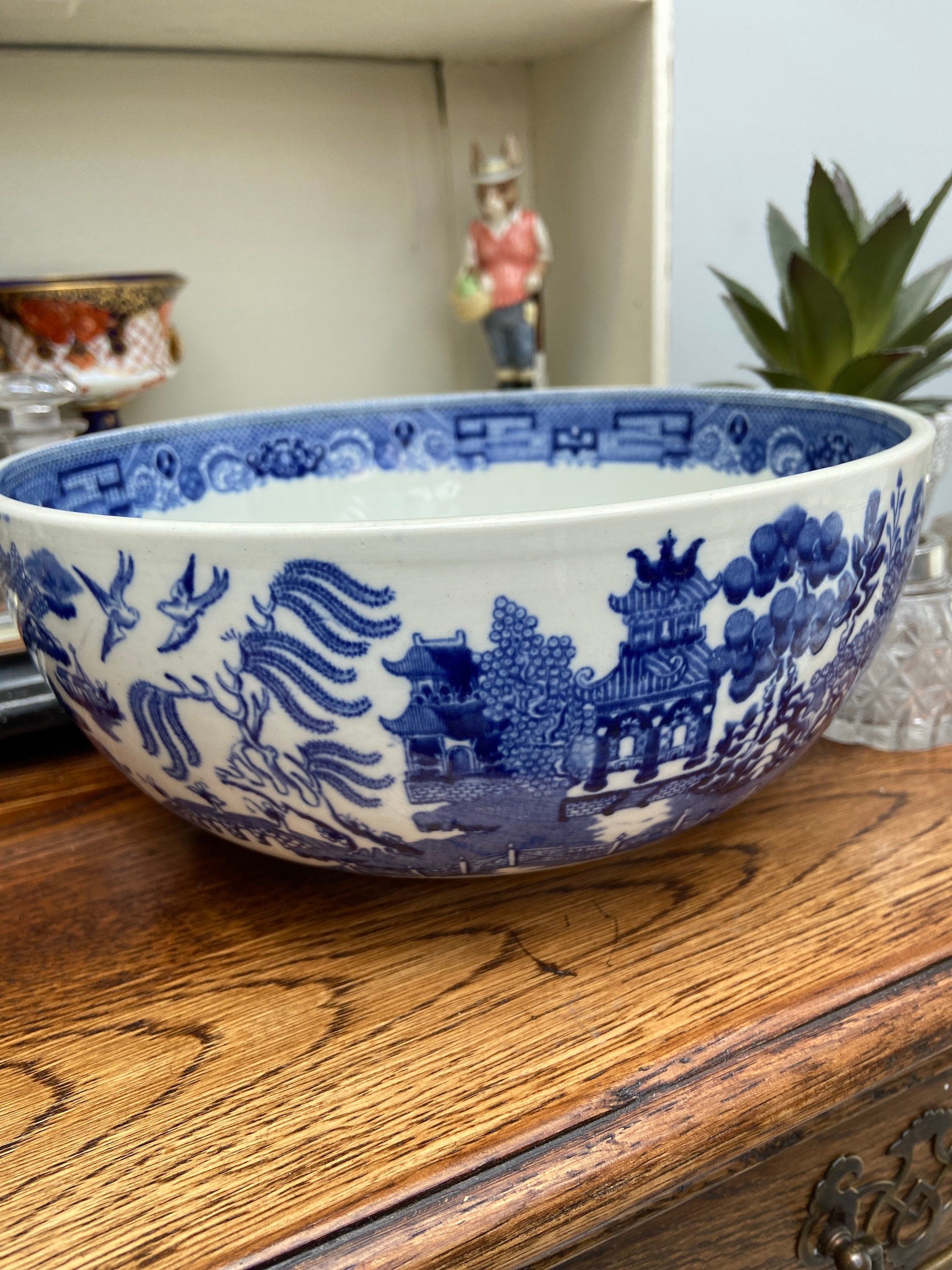 Wedgwood willow bowl early piece Etsy