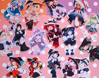 Hololive EN Myth Council Hope Advent Promise Kawaii Witch Vinyl Stickers