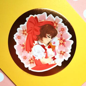 Card Captor Sakura Wreath Cute Vinyl Waterproof Sticker Magical Girl Kawaii