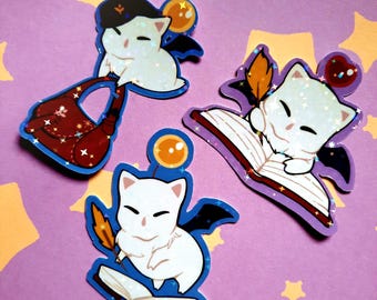 Final Fantasy XIV Moogle Post Heart Book Vinyl Wodoodporna Naklejka