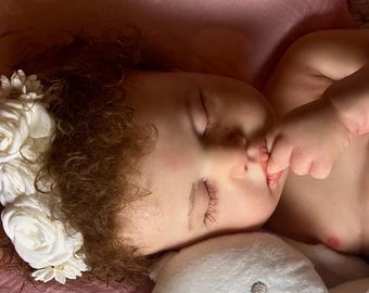 Muñeca silicona completa 18 inch cabello injertado y armadura en brazos y piernas