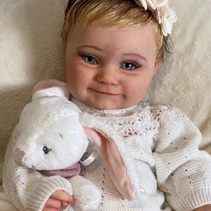 20 inch full silicone doll with grafted hair