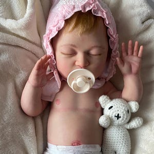 20-inch full silicone doll with grafted hair and armor on arms