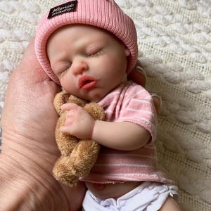 Mini baby reborn full silicone 7 inches