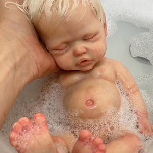 13-inch silicone reborn baby doll, silicone baby girl, special gift, full silicone body