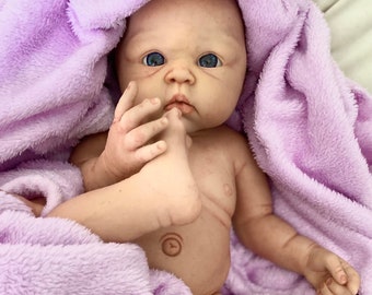 reborn baby silicone full body hyper-realistic 18 inches