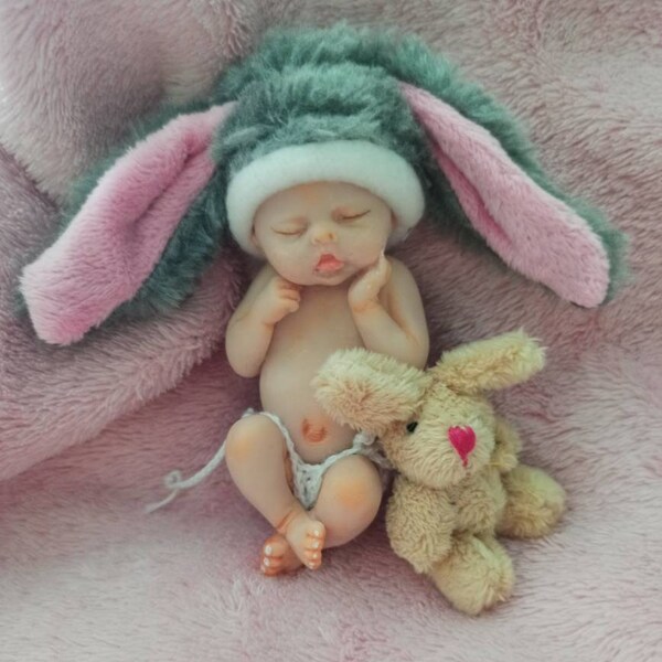 polymer clay babies sleeping, miniature babies,dolls house baby,Baby polimer clay, mini baby, miniaturas,ooak baby accessories, pequeño bebe