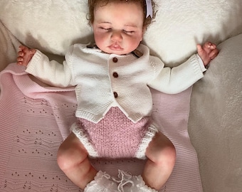 Full Body Platinum Silicone Reborn Baby Girl 18 Inch Handmade Newborn Realistic Lifelike Collectible Art Doll Gift