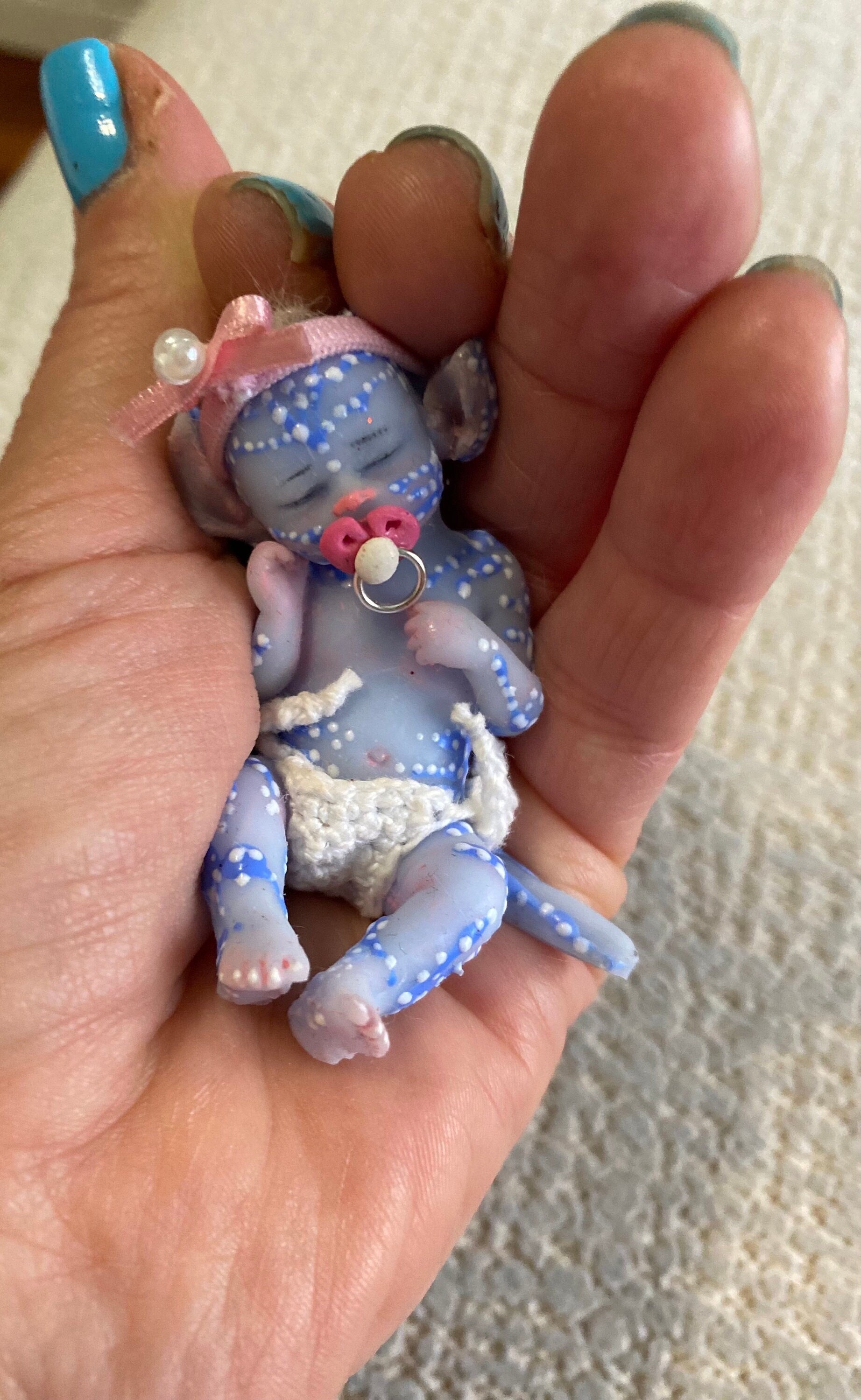 Solid Silicone Miniature Eggy Fantasy Babies 2-2.5inches made to