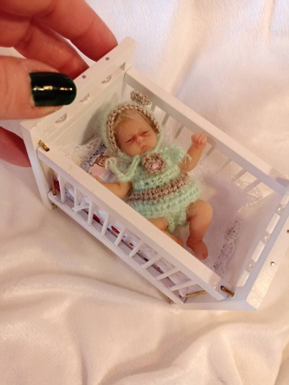 Fabricante Simetría sentar Cuna bebe miniatura para bebes de silicona de 3 4 y 5 - Etsy España