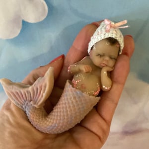 Mermaid silicone baby doll