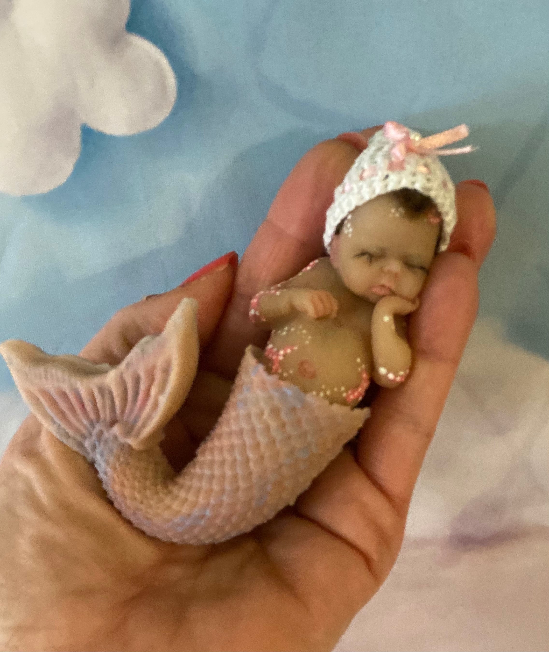 Reborn Mermaid Baby - Rhynn – Keepsake Cuties Nursery