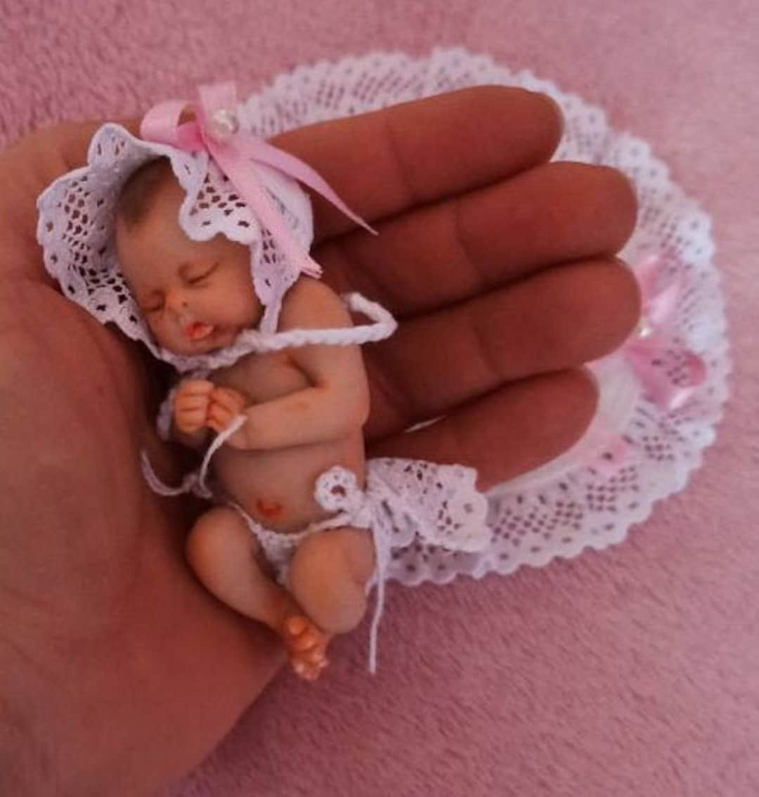 Miniature Reborn Baby Girl, Free Legs and Hands 1/12 Scale Dollhouse  Babies, Ooak Baby Accessories -  New Zealand