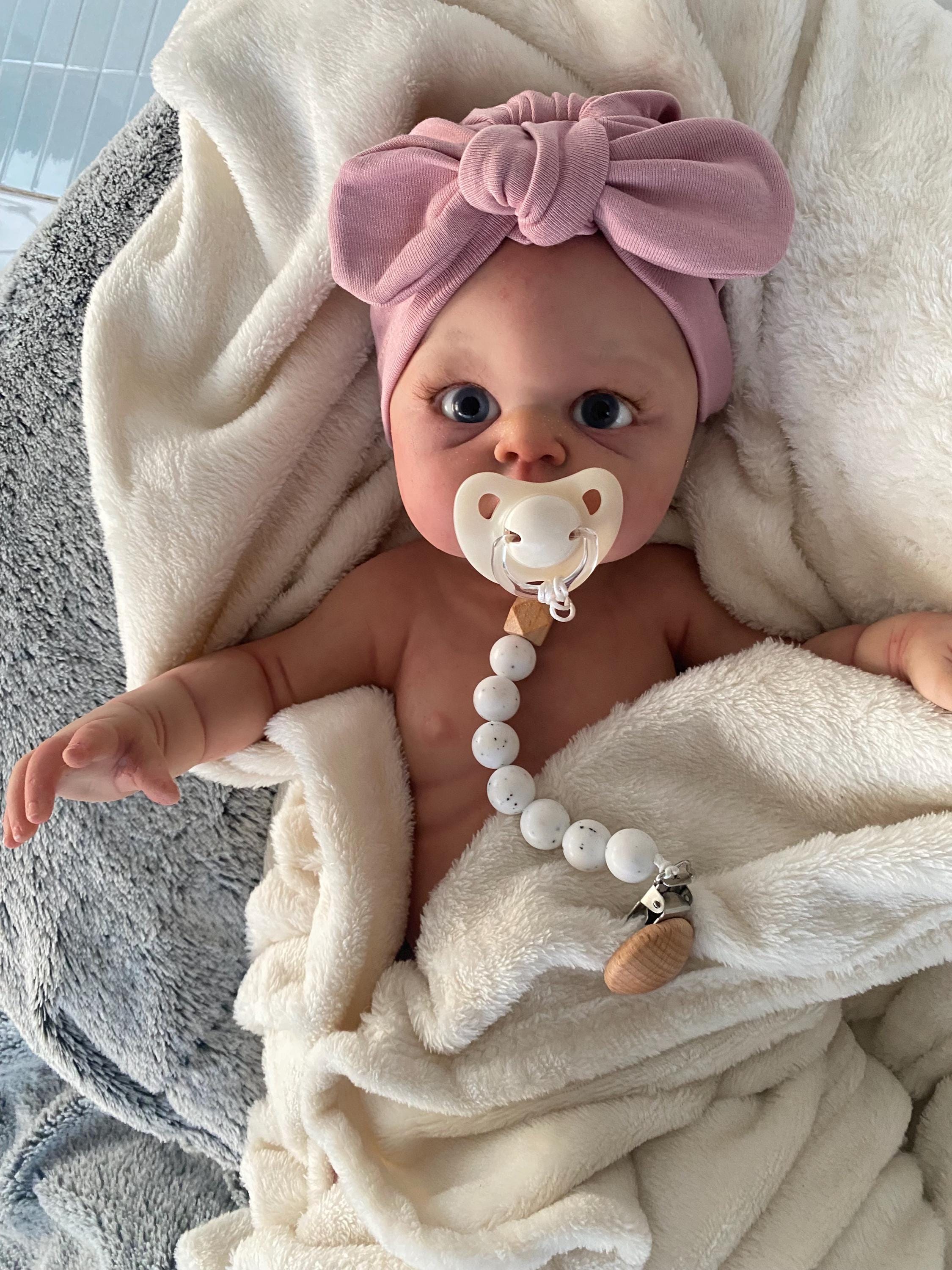 IVITA 16 Inch Silicone Baby Doll - Realistic Reborn Doll For Stress Relief & Therapeutic Play