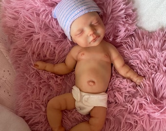 11-inch silicone reborn baby doll, silicone baby girl, special gift, full silicone body