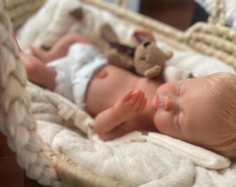 Bebe Reborn de silicona cuerpo completo extra blanda