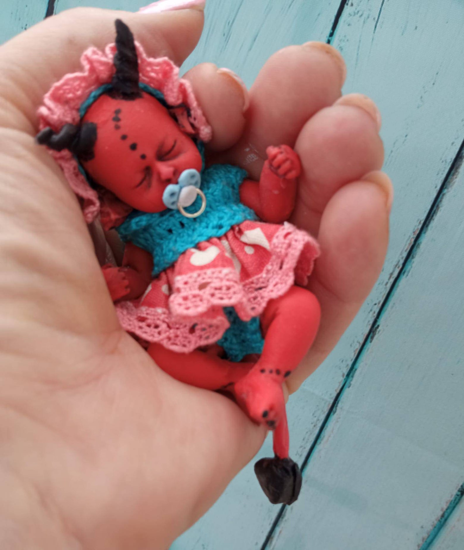 Silicone devil baby girl doll 34 inch full body Etsy