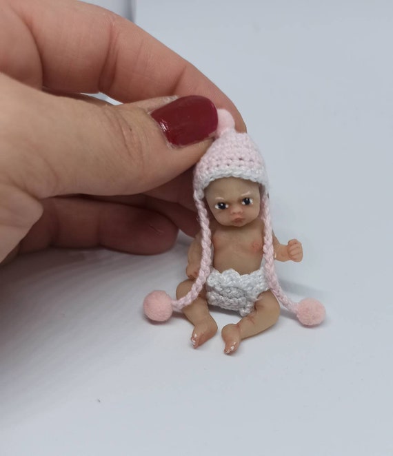 Mini bebe de silicona 5 cm cuerpo de silicona - México