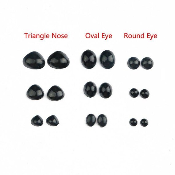 flat oval and round black safety