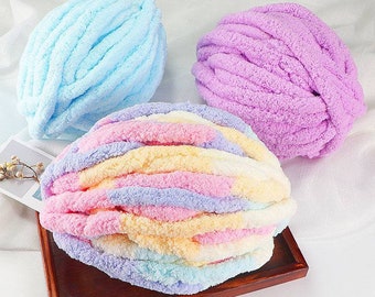 37Colors 240g/roll 27m*2cm Knitting Crochet Chenille Yarn Thick Velvet Yarns For DIY Making Accessories Pet Bed Blanket