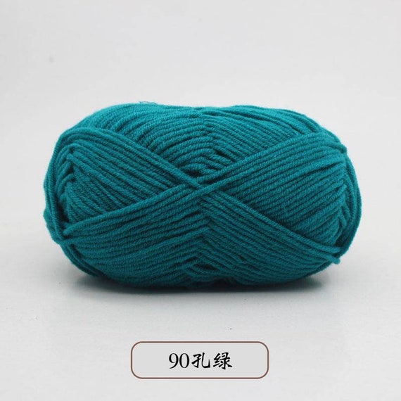 50g/roll Fashion Crochet Cotton Yarn For Knitting Cotton Baby Milk Thread  Worsted Hand-Woven Wool