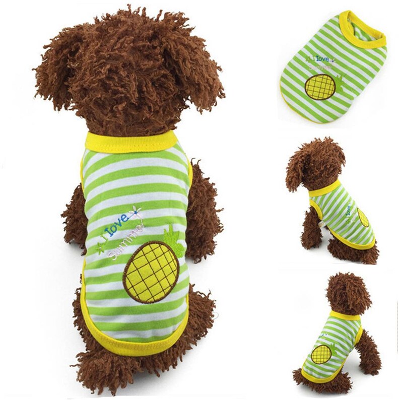 9style XXXS/XXS/XS Fruit Mini Puppy Summer Sweater Baby Pet Clothes Teacup Small Dogs Clothing