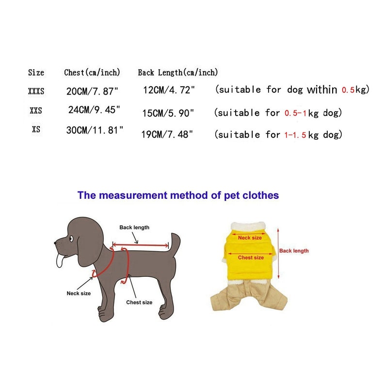 5Style XXXS/XXS/XS Cute Animal Thick Flannel Mini Puppy Sweater Clothes Clothing For Baby Pet Teacup Small Dogs Cats image 2