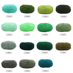 Green Series - 5 ply 50g High Quality Milk Cotton Knitting Crochet Yarn Baby Wool