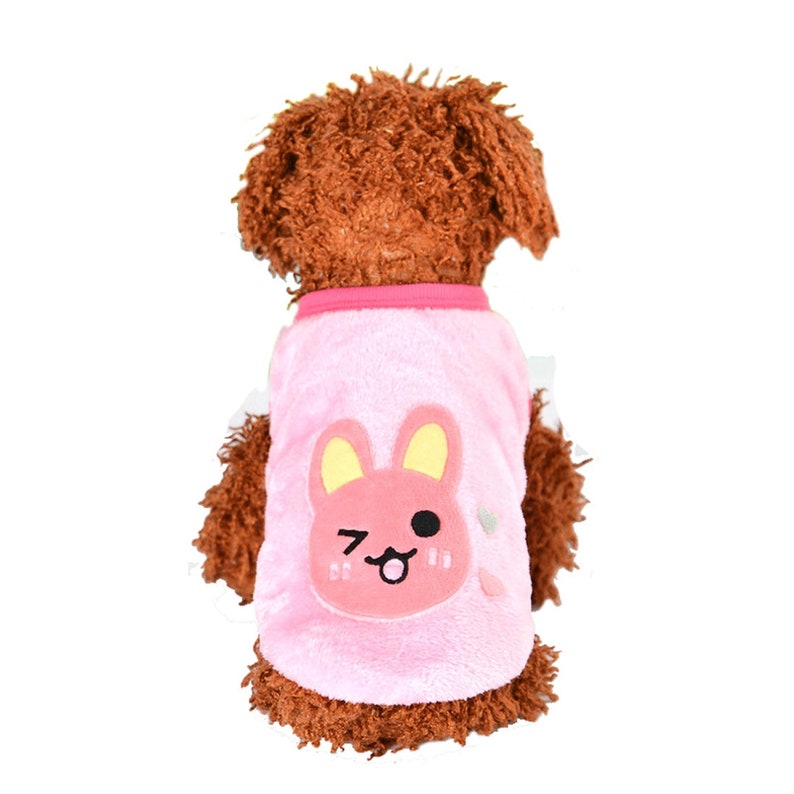 5Style XXXS/XXS/XS Cute Animal Thick Flannel Mini Puppy Sweater Clothes Clothing For Baby Pet Teacup Small Dogs Cats image 5