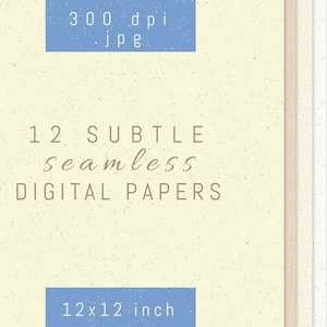 12 Subtle Seamless Digital Papers, Pastel Beige and Blue Colors Backgrounds, Seamless texture, Digital Paper Pack, Instant download