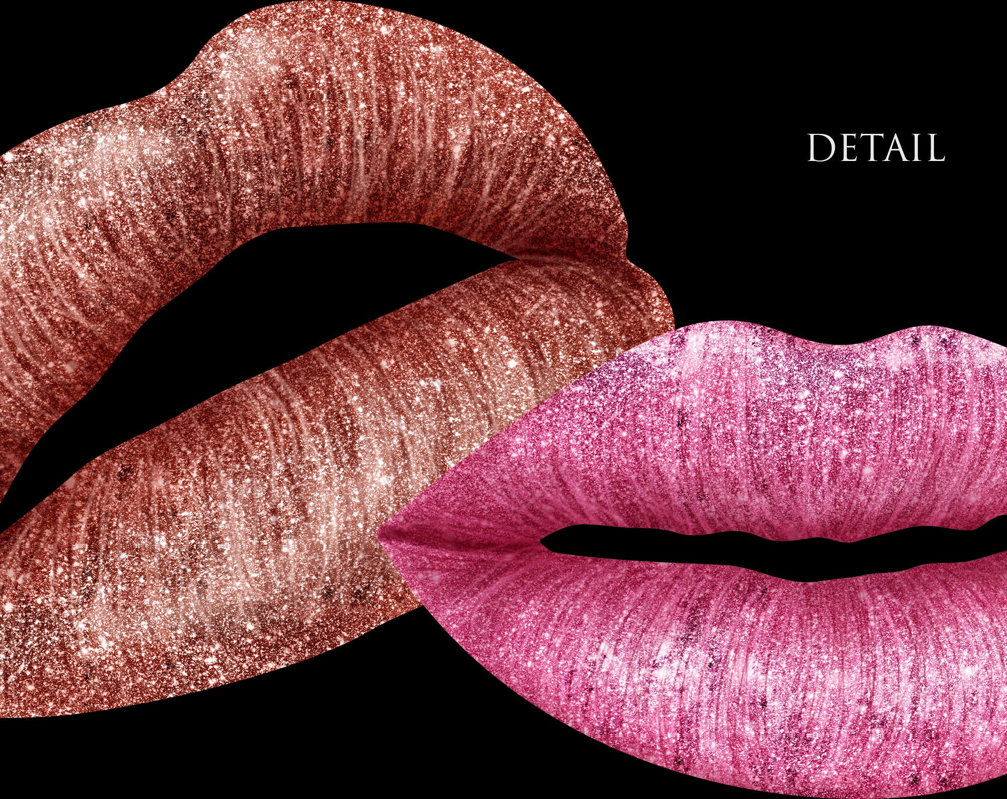 15 PNG Glitter Lips Clipart Handdrawn Lips Téléchargement | Etsy