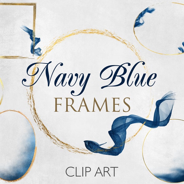 Navy Blue Frames - Etsy