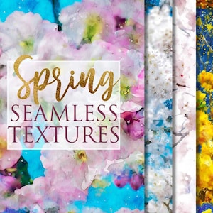 12 JPG Digital Seamless Watercolor Textures, Seamless Backgrounds ...