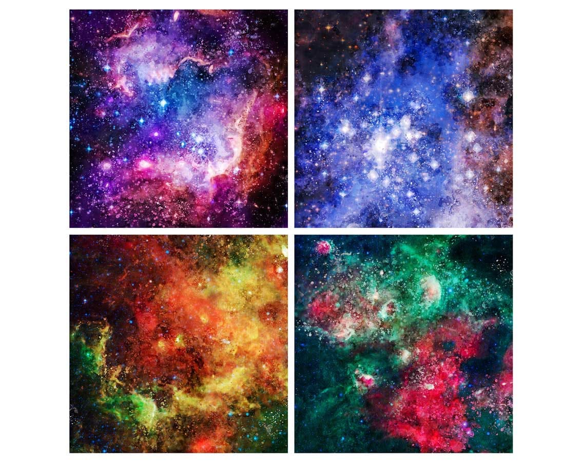 12 Nebula Watercolor Backgrounds Instant Download Digital - Etsy