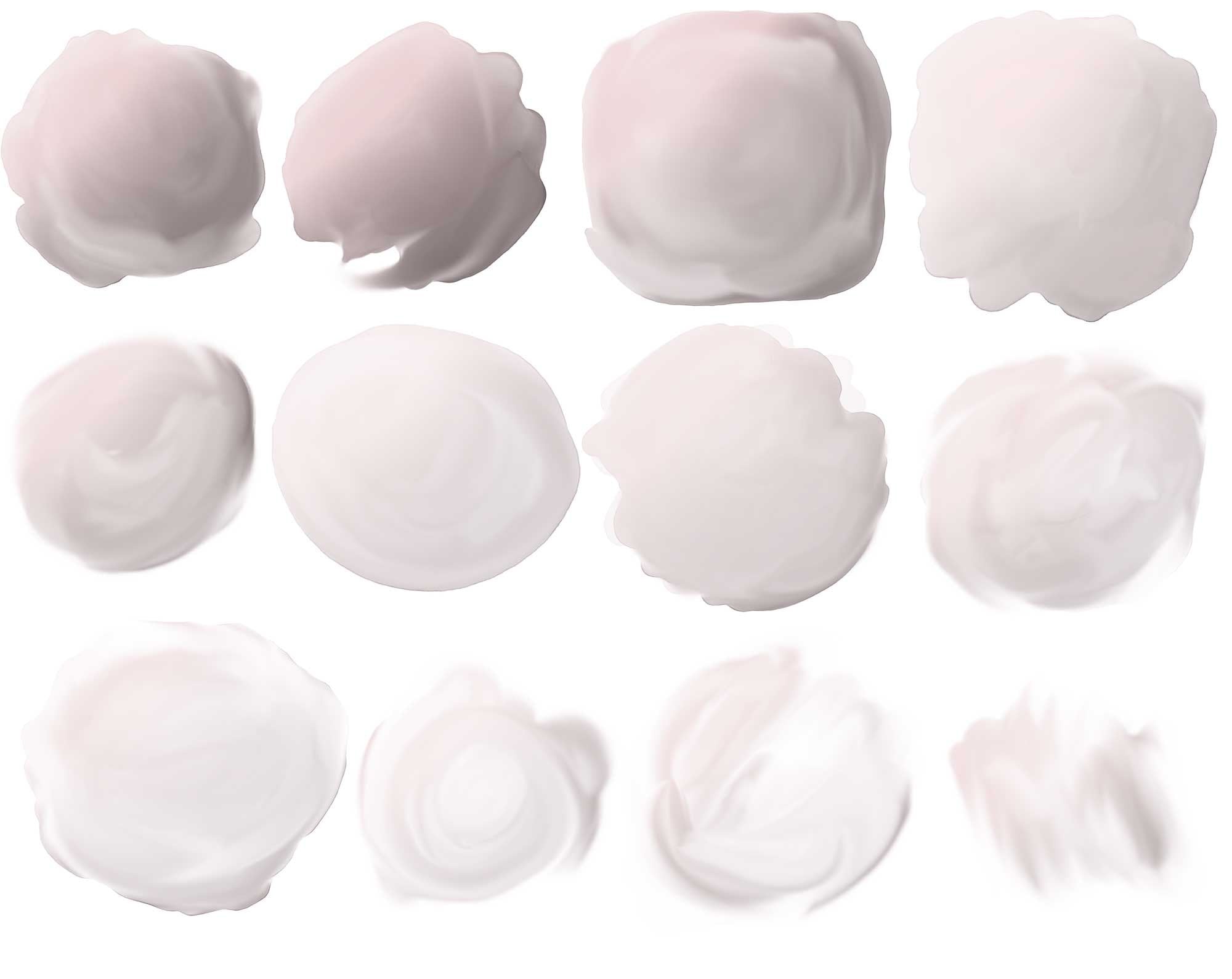 24 Digital Abstract Washes and Splashes Clip Art, Beige Color, Design ...