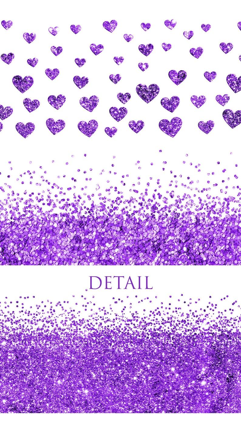 16 Purple Glitter borders Border Overlays Digital Files | Etsy