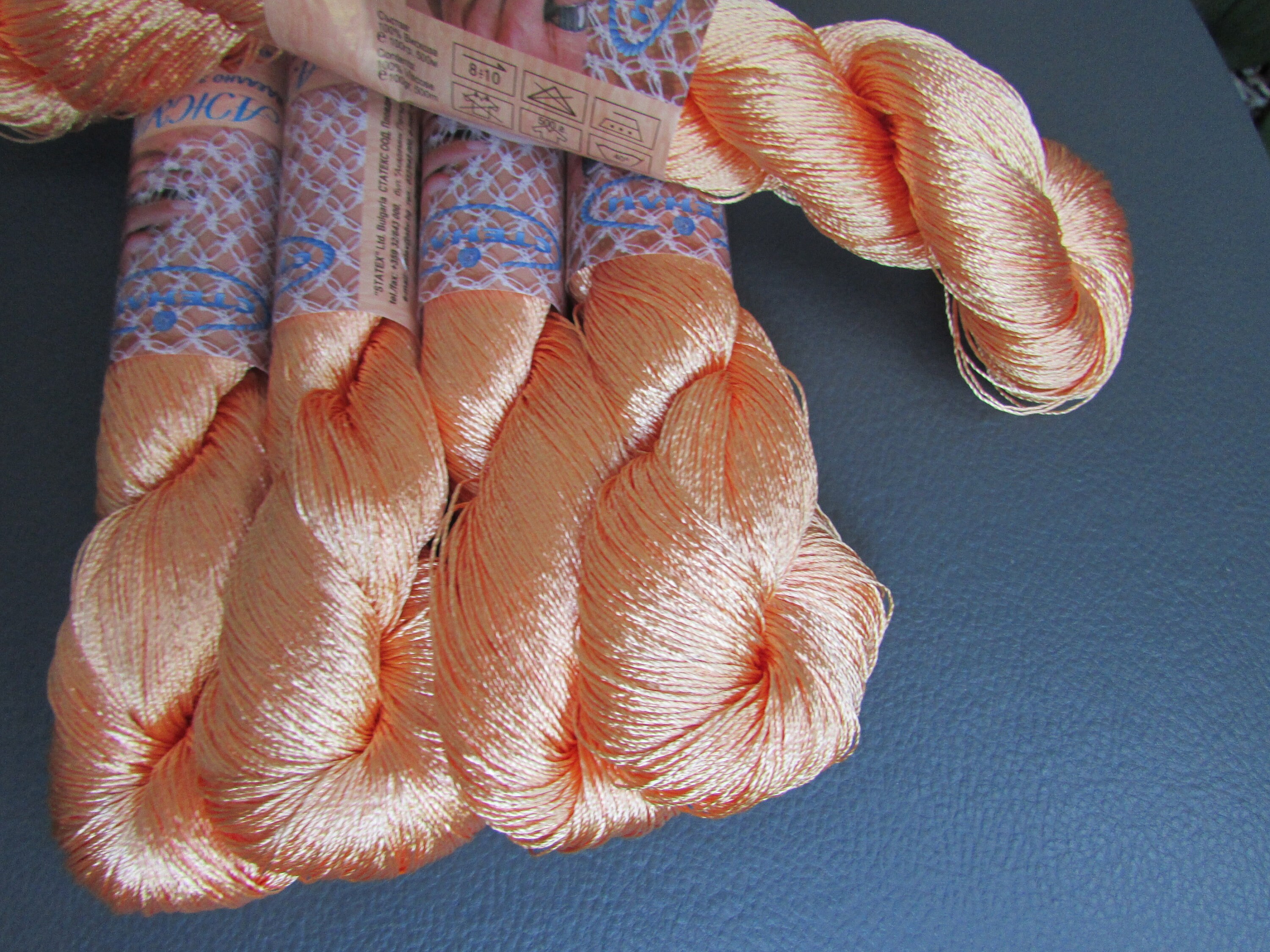 Hilo de seda de rayón viscosa, hilo fino vegano para crochet y tejido, hilo  para decoración del hogar, hilo fino para bordar y bisutería de crochet -   México