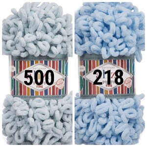 Chunky yarn for baby blankets and knittind, Alize Puffy Fine soft modern bulky yarn, finger knits yarn