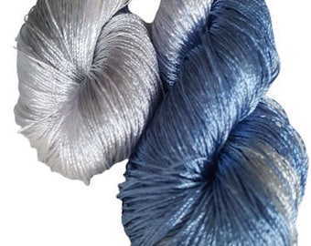 Viscose rayon silk yarn for crochet and knitting, lace thin shiny yarn, summer yarn, yarn for decorasione
