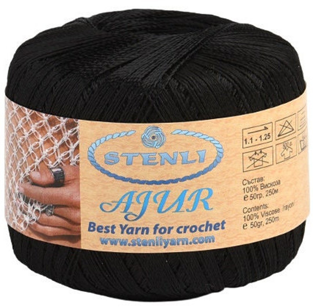 Fil à Tricoter Fin Viscose-Acrylique - Vert Tilleul, 1.620 Kg, Aiguille N°2, Made In France
