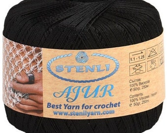 Hilo de seda de rayón viscosa para crochet y tejido, hilo fino vegano, hilo para decoración del hogar, hilo fino para bordar y bisutería de crochet