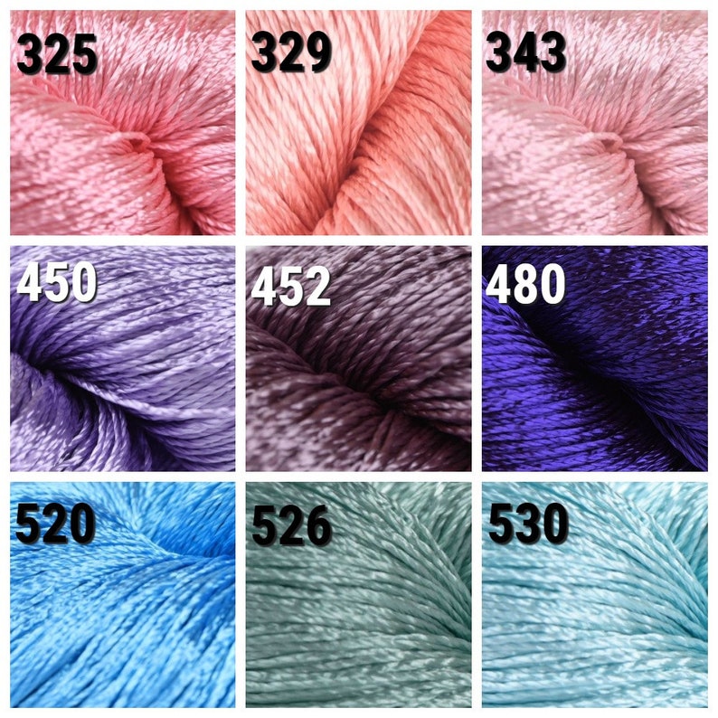 Viscose Silk Yarn for Crochet and Knitting Vegan Thin Thread Etsy